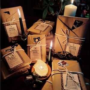 Twist of Fate Mystery books sealed with intention